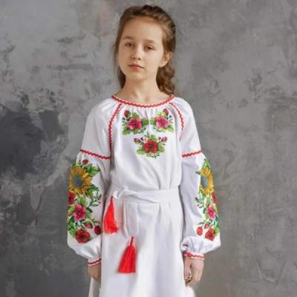 Бесплатная выкройка детского платья вышиванки