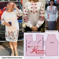 Модные платья и блузки с вышивкой в народном стиле | 4 Выкройки и как сшить