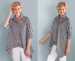 Photo of a shirt blouse according to a simple pattern for beginners