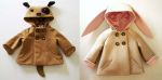 Darmowy wzór raglanowego płaszcza dziecięcego "królik-pies" zdjęcie 1