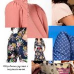 Fotografie rukávů v šatech podle hotových vzorů Vera Olkhovskaya