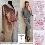 Photo of a stitched jumpsuit with a shawl collar according to this pattern from a customer