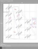Scheme for assembling a tunic pattern on A4 sheets - sheet 1, sizes 52-64