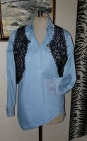 Asymmetric blouse shirt sewn according to the pattern by Vera Olkhovskaya