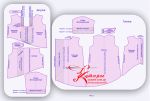 Простые выкройки блузки и туники асимметричных со складками рис 1