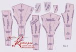Викройка жіночих брюк «Зухаїр» 40-52 рис1