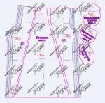 Выкройка брюк с лампасами 