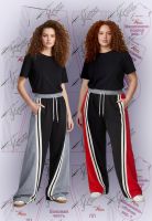 Простая выкройка брюк с лампасами по диагонали Веры Ольховской фото 5