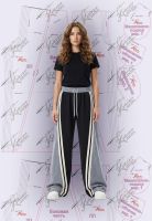 Выкройки Веры Ольховской - брюки спортивные с лампасами диагональ фото 6