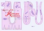 konfekční vzor jednoduchých zeštíhlujících kalhot v boho stylu pro ženy obr. 1