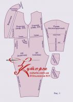 Allgemeine Zeichnung von Mustern zum Nähen von Damen-Stretchoveralls