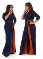 Photo of a do-it-yourself jumpsuit in large sizes according to a do-it-yourself pattern