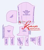 Выкройка простого свитшота-корсета с капюшоном рис 1