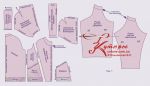 Schema generale di modelli per cucire una felpa raglan con cappuccio e cerniera