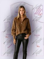 Простые выкройки модного свитшота с высоким воротником фото 5