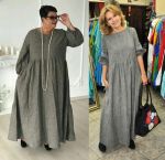 a simple pattern of a boho dress for overweight women photo 1