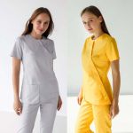vzory jednoduchého ženského lékařského obleku foto 3