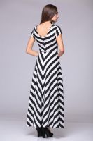 Pattern "cut-off dress in striped maxi" 40-54 photo