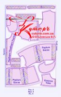 Как кроить летний жакет с баской по готовым выкройкам рис 4