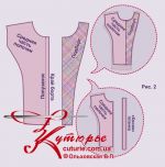 Pattern dress "shirt-new bow" 4