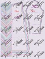 Dress pattern "trapeze with a surprise" 40-62 look1