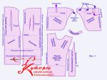 Hotový vzor pouzdrových šatů raglánový kapesní pásek obr. 1 detaily