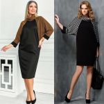 Patterns of a raglan dress with a cigar silhouette with a collar photo 2