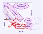 Как кроить воротник и манжеты к платью-футляру по готовой выкройке рис 4
