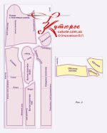 Как кроить платье кокон с рукавом комби и простым карманом рис 2