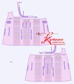 Выкройки сарафана клёш асимметрия рис 1