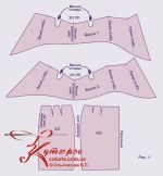 Даяр үлгү боюнча пеплум менен карандаш юбка тигүү үчүн оюмдардын жалпы чиймелери