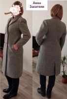 Sewn on this coat pattern by Anna Zakitnyaya