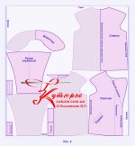 Как кроить дублёнку по простой готовой выкройке рис 1