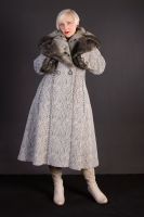 Płaszcz zimowy uszyty przez Verę Olkhovskaya