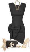 Wzór „mała czarna sukienka z kokardą”