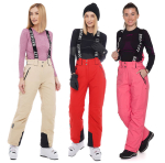 Patterns of women's trousers for a ski suit