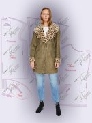 Выкройка простой искусственной дублёнки