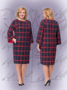 Выкройка платья силуэта кокон с комбинированным рукавом