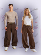 Выкройка брюк багги 