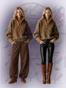 Выкройка свитшота с высоким воротником