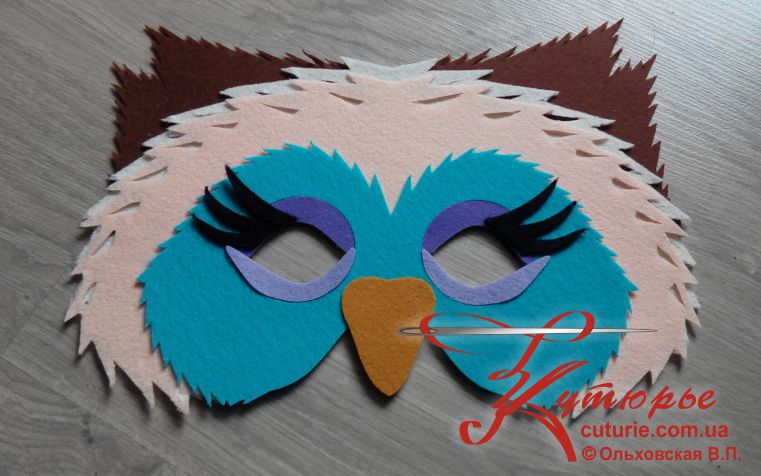 готовая бесплатная выкройка новогоднего костюма маска совы фото