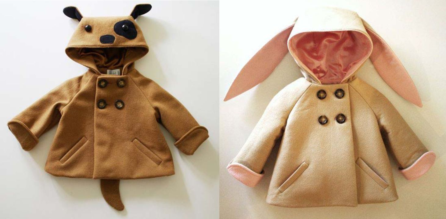 Бесплатная выкройка детского пальто реглан «кролик-собачка» фото 1