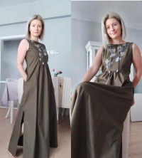 А платье бохо, выкройку которого я приобрела, получилось лучше, чем были мои надежды